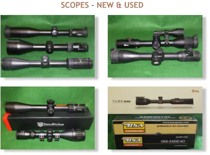 SCOPES - NEW & USED